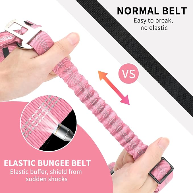 BWOGUE Pet Dog Cat Seat Belt Reflective Car Dog Headrest Restraint Leash - Image 3