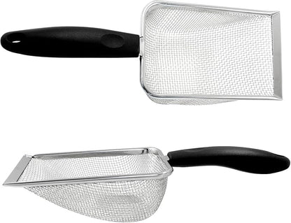 Hordion Cat Litter Scoop Stainless Steel Mesh Scooper, 2mm Mesh Non-Stick - Image 5