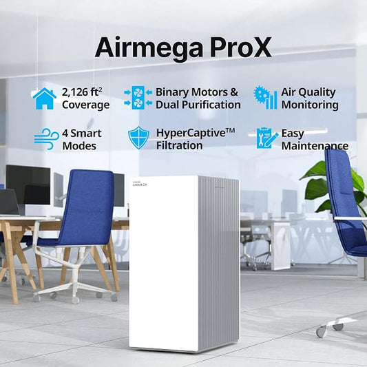 COWAY Air Purifiers for Large Room Whole Home Up to 4, 2 Sets of XL Washable - Image 2