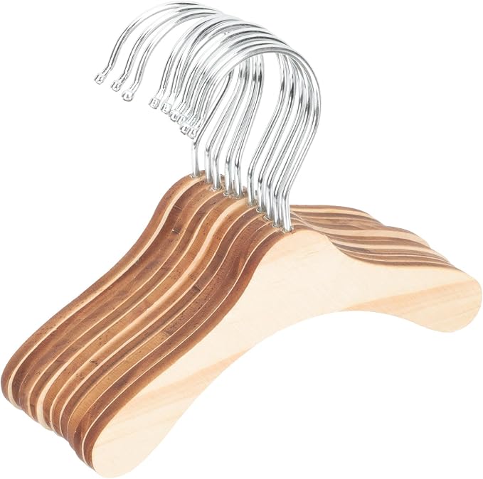 DOITOOL Wooden Dog Hangers for Pet Clothes 8.66 Inch Solid Wood Small Pet by DOITOOL