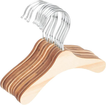 Wooden Pet Hangers for Small Dogs and Cats, 6.3 Inch Solid Wood Daily Clothes by MAGICLULU
