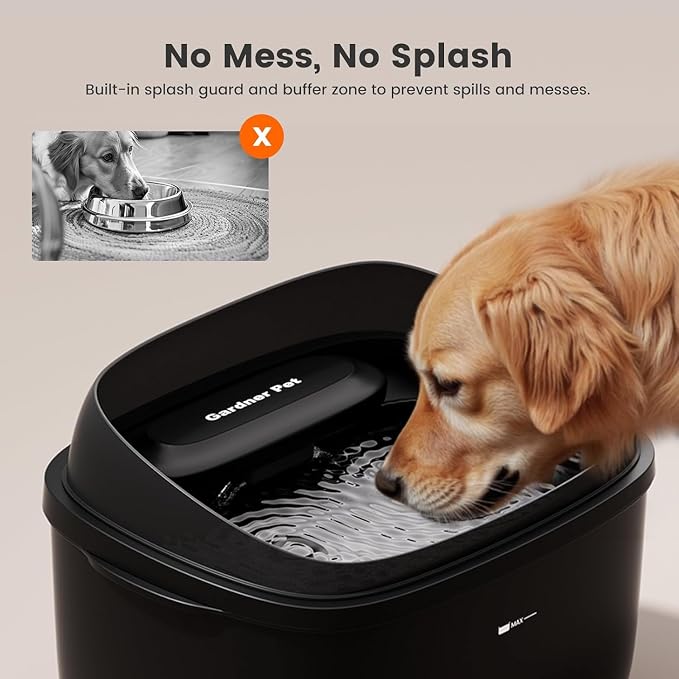 Gardner Pet Dog Water Fountain, Dog Water Bowl Dispenser - Image 4
