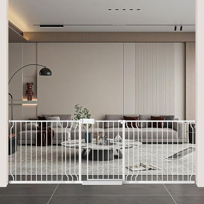 WAOWAO Baby Gate 85.83-95.25" Extra Wide Pressure Mounted Walk Through Swing by WAOWAOBABYSAFETYPRODUCTS