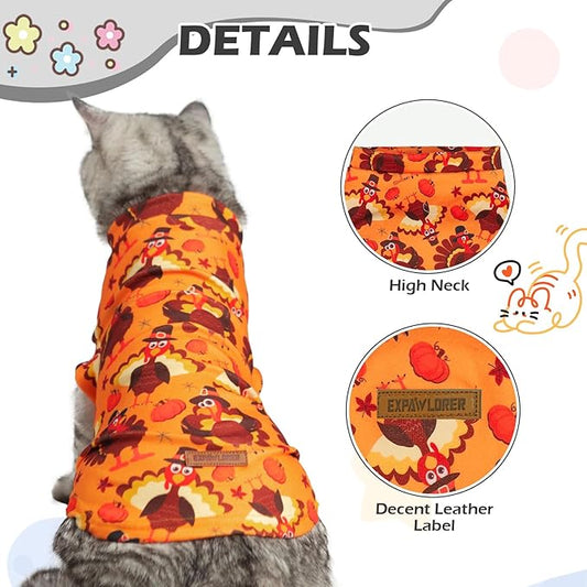 EXPAWLORER Thanksgiving Cat Sweater - Image 2