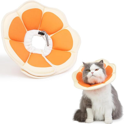 Cat Cone Collar Soft, Waterproof Cat Recovery Collar After Surgery, Adjustable by Hpetppy