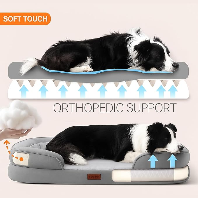 Soft Touch Orthopedic Dog Bed for Large Dogs - Image 2