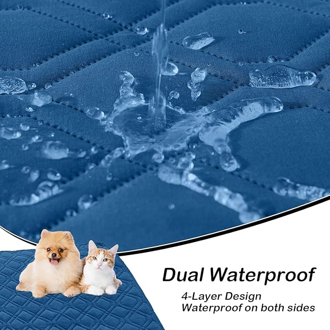 hyha Waterproof Dog Bed Blanket, Soft Pet Blankets, Waterproof Couch Cover - Image 3