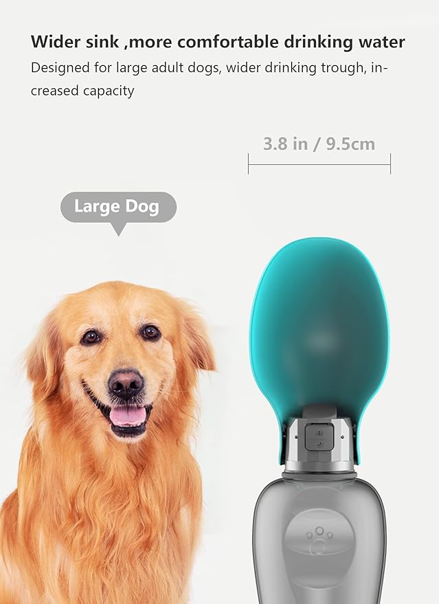 Kalimdor Dog Water Bottle, Leak Proof Portable Puppy Water Dispenser - Image 2