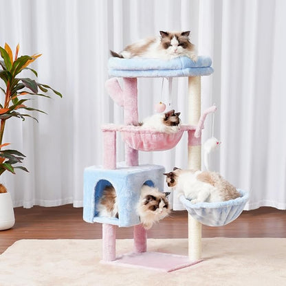 Heybly Cat Tree, 39.4 Inches Tower Condo - Image 2