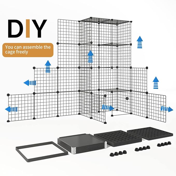 Oneluck Outdoor Cat House Cat Cages Enclosure - Image 8