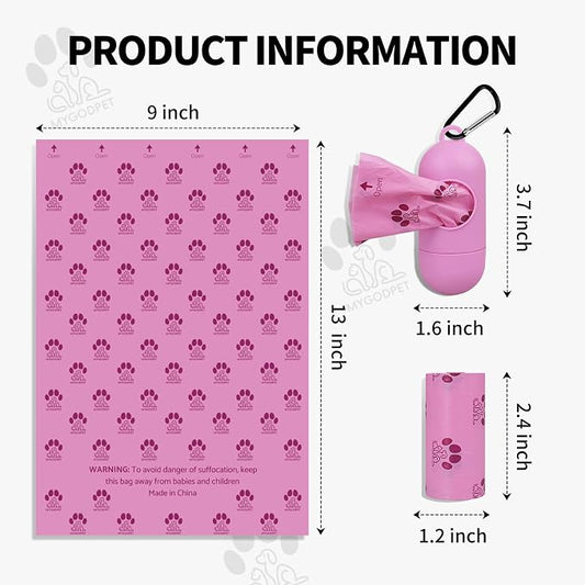 Dog Poop Bags Rolls with Dispenser 150 Count Biodegradable Bags - Image 2