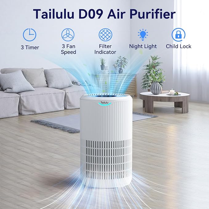 Air Purifiers for Home Large Room Up to 1680 Ft², Tailulu H13 HEPA Air Filter - Image 2