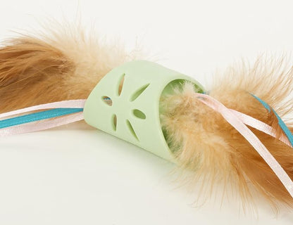 SmartyKat Flutter Roller Feather & Ribbon Chase Cat Toy - Image 5