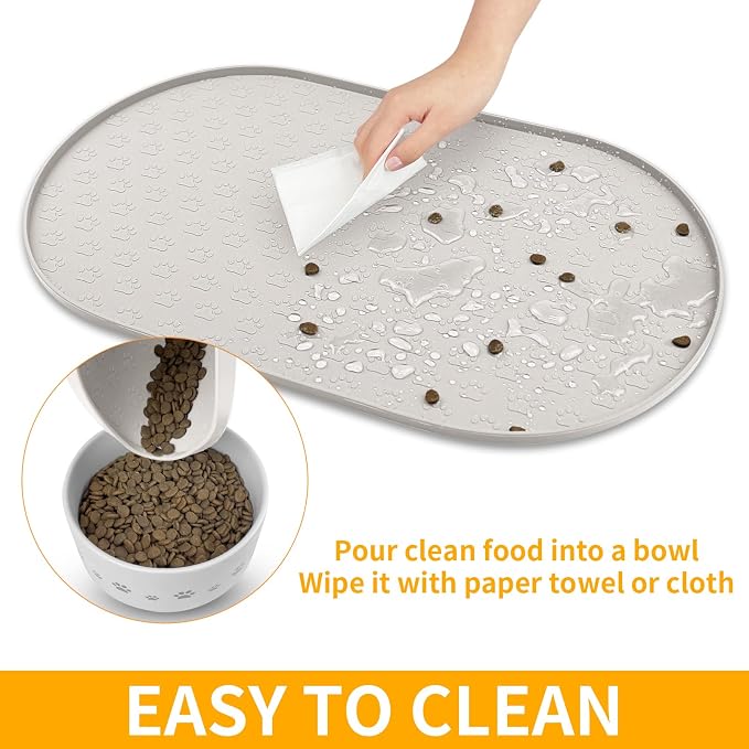 KPWACD Dog Food Mat Anti-Slip Bowl Mats - Image 6