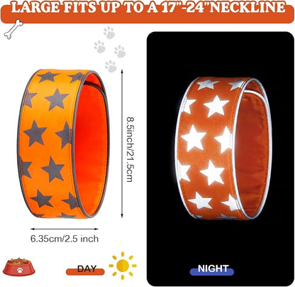 Paterr 2 Pcs Reflective Dog Collar High Visibility Adjustable Pet Collars - Image 3