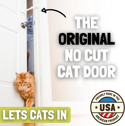 Door Buddy Cat Door Latch & Stopper. Adjustable Dog Proof Door Strap - Image 2