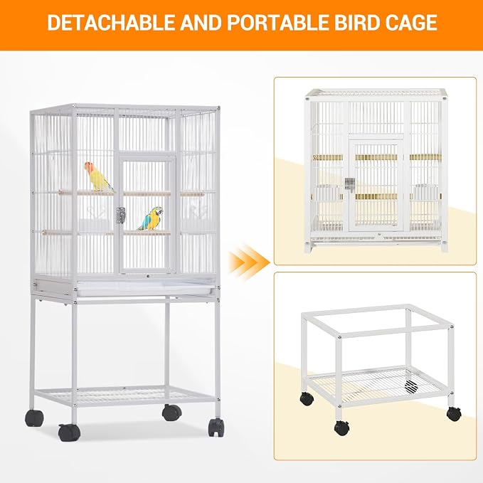 52'' Wrought Iron Birdcage - Image 3