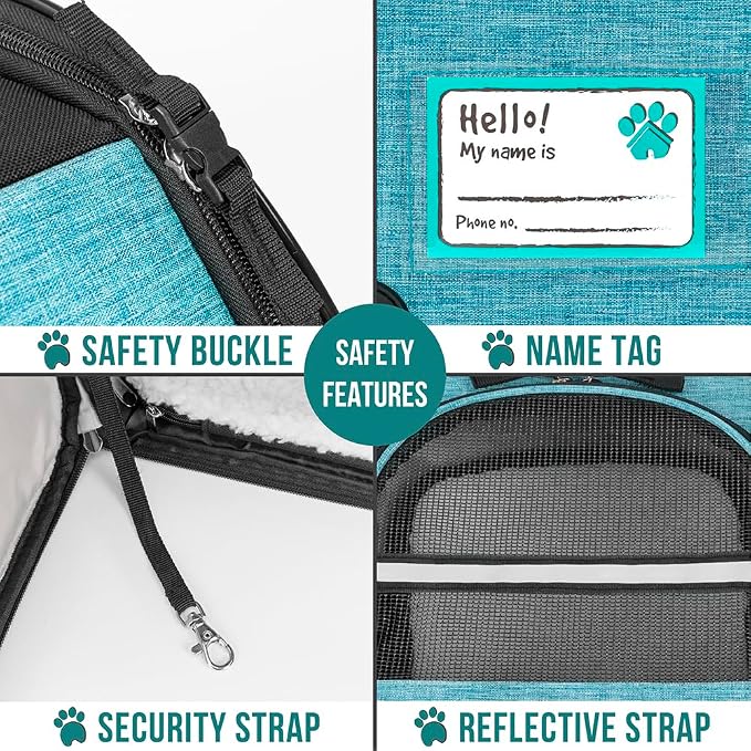 PetAmi Dog Cat Backpack Carrier, Expandable Pet Carrier Backpack - Image 5