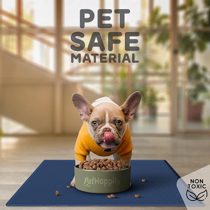 Dog Food Mat - 24x15 Raised Edges Dogs Mat - Image 3