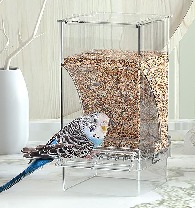 Kenond No Mess Bird Feeder Water Dispenser Set, Automatic Parrot Feeder Cage - Image 7