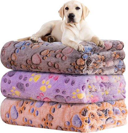 Rezutan 1 Pack 3 Blankets for Dogs, Dog Blanket for Large & Medium Pet Cat by Rezutan