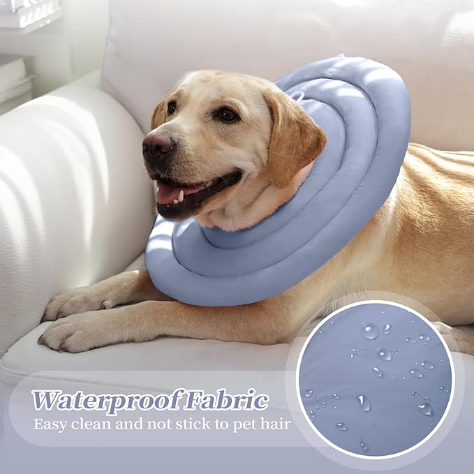 IDOMIK Dog Recovery Collar, Waterproof Soft Dog Cone After Surgery, Comfy - Image 3