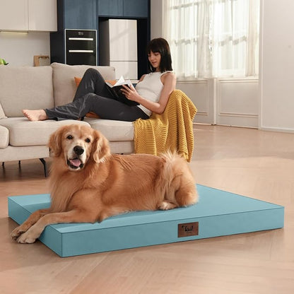 Outdoor Dog Bed for Small Dogs & Cats, Waterproof Dog Crate Mat Orthopedic Egg - Image 5