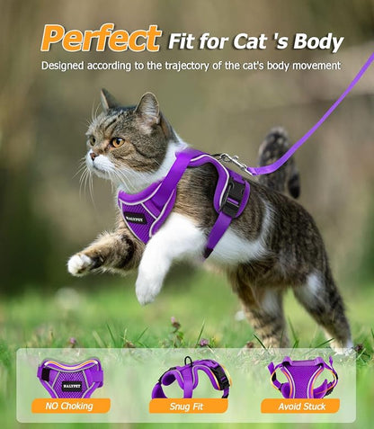 Halypet Cat Harness and Leash Set Escape Proof Adjustable Cat Leash Comfortable - Image 7