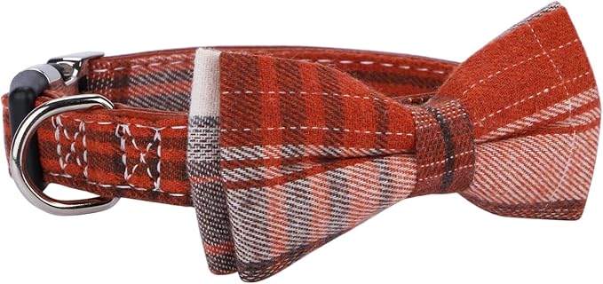 Faleela Soft &Comfy Bowtie Dog Collar, Detachable and Adjustable Bow Tie Collar - Image 2