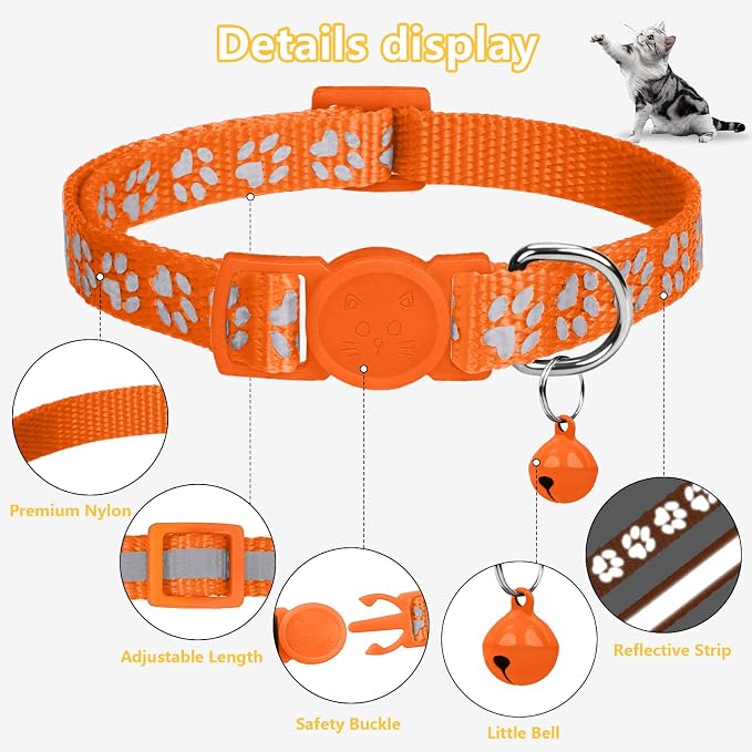 Taglory Reflective Cat Collar Breakaway - Image 5