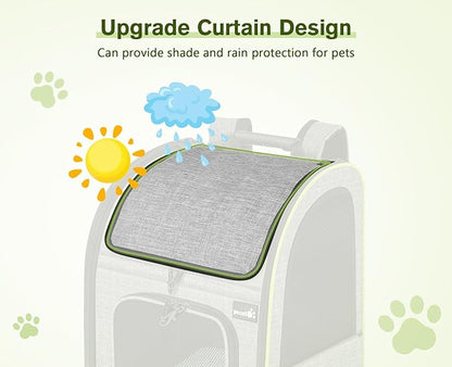 Pecute Cat Backpack Carrier Expandable, Pet Backpack - Image 2