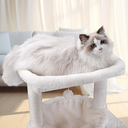 37.4" Cat Tree Tower with Twin Cat Condos - Image 3