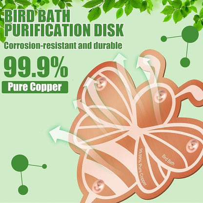 4 Pack Bird Bath Copper Disk Bird Bath Purification Disk - Image 4