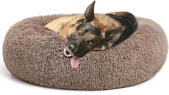 MIXJOY Orthopedic Dog Bed Comfortable Donut Cuddler Round Dog Bed Ultra Soft by MIXJOY