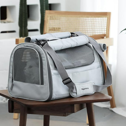 FUKUMARU Cat Carrier, Soft-Sided Small Dog Carrier, Large Cat Travel Bag - Image 7