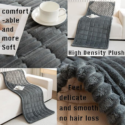 Sofa Cover Fuzzy Couch Cover for Pet, Couch Covers for Dogs Washable Non-Slip - Image 3