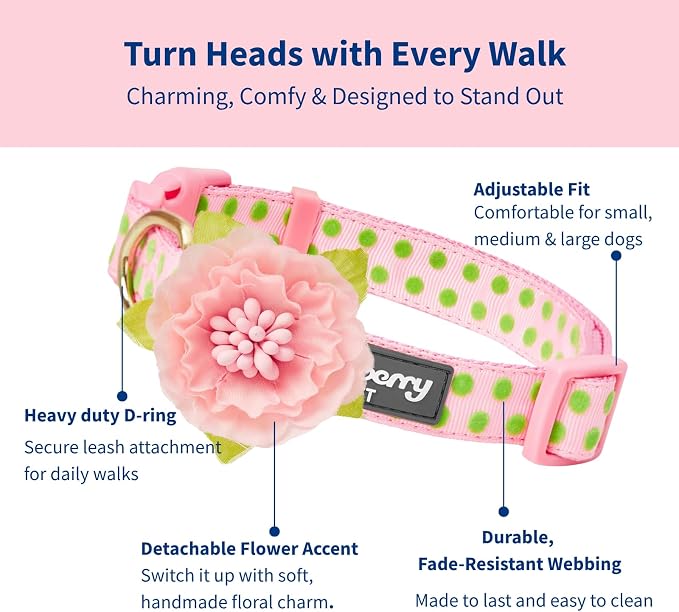 Blueberry Pet Adjustable Flocking Dog Collar - Image 3