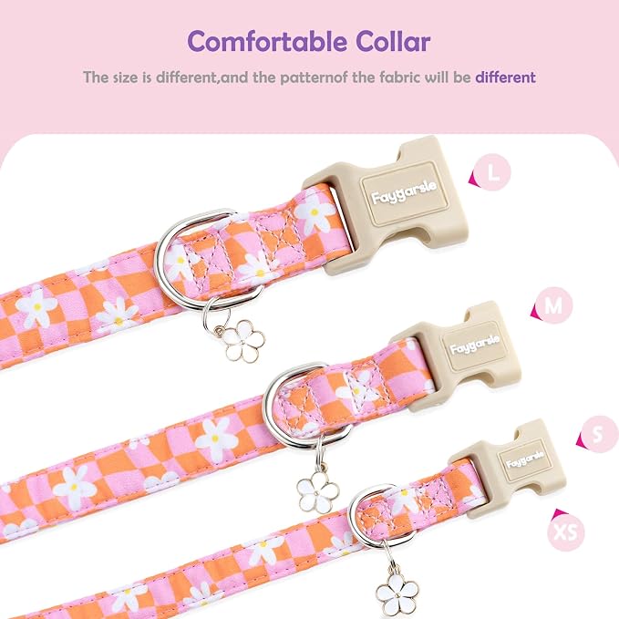 Faygarsle Floral Dog Collar, Spring Summer Design - Image 5