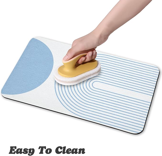 Dog Food Mats for Floors Waterproof, Cat Water Bowl Mats Pet Feeding Absorbent - Image 4