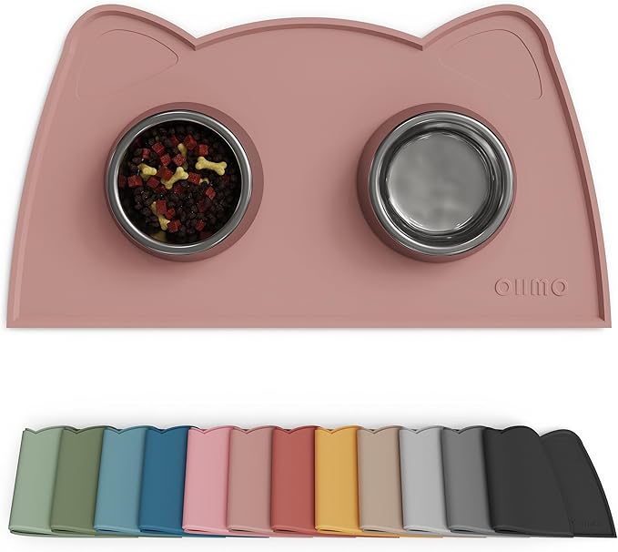 OHMO - Cat Food Mat, Silicone Pet Feeding Mat by OHMO