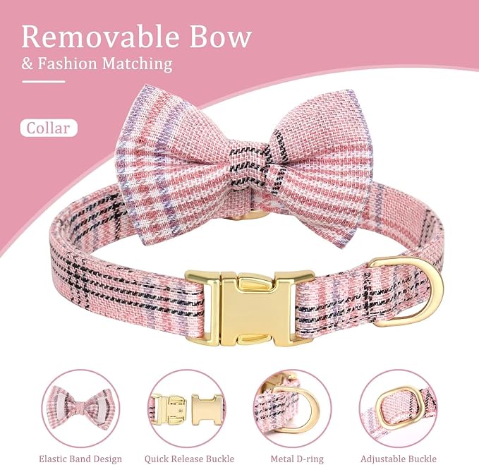 Beirui Cute Small Dog Harness Collar and Leash Set - Image 6