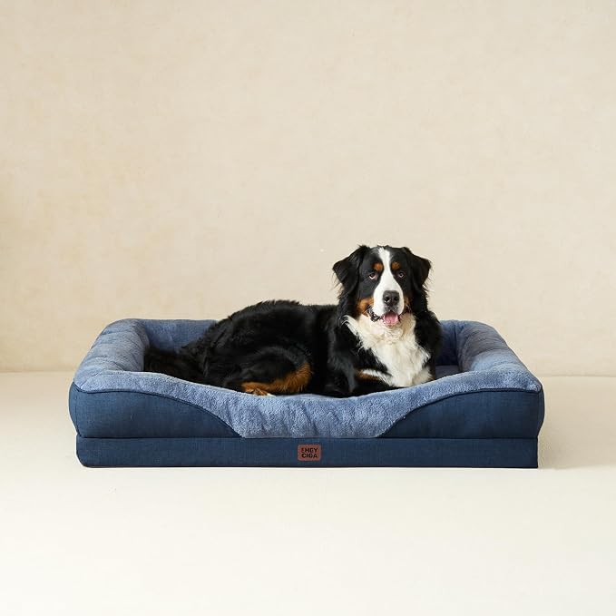 EHEYCIGA Orthopedic Dog Bed for Large Sized Dog, Waterproof Liner & Washable - Image 8