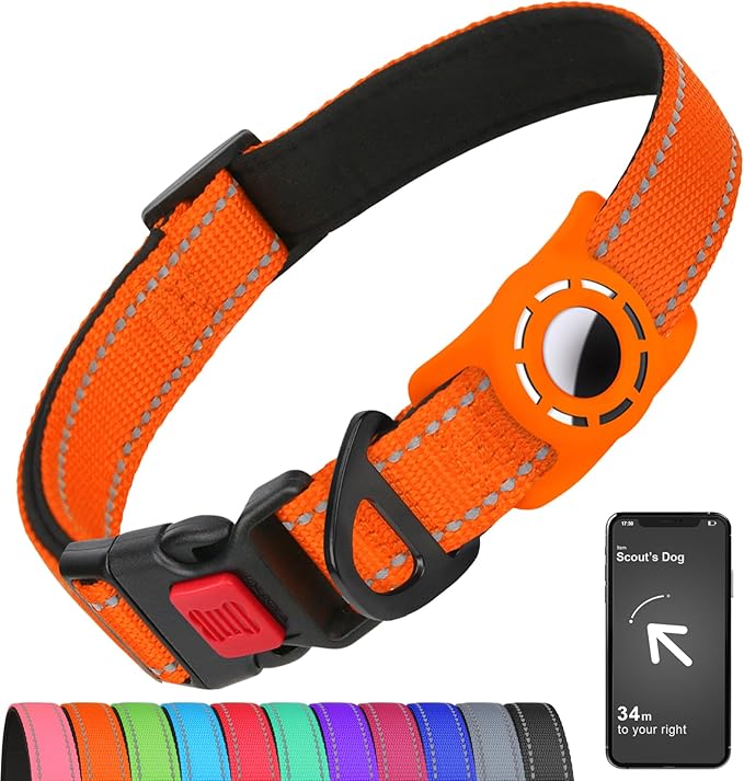 Airtag Dog Collar with AirTag Holder by Erbine