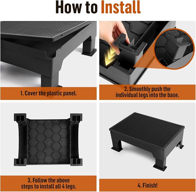Adjustable Cat Litter Box Step Ramp, Elevated Cat Step Stair - Image 8