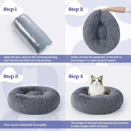 rabbitgoo Cat Beds for Indoor Cats, 20 inches Cat Bed Machine Washable - Image 9