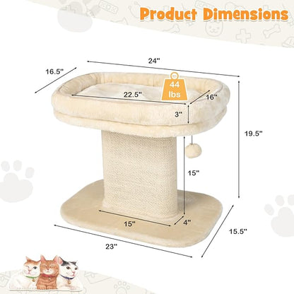 Tangkula Cat Tree for Indoor Cats, 2-Tier Cat Tower - Image 6