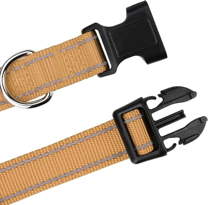 TagME Reflective Nylon Dog Collars, Adjustable Classic Collar - Image 4