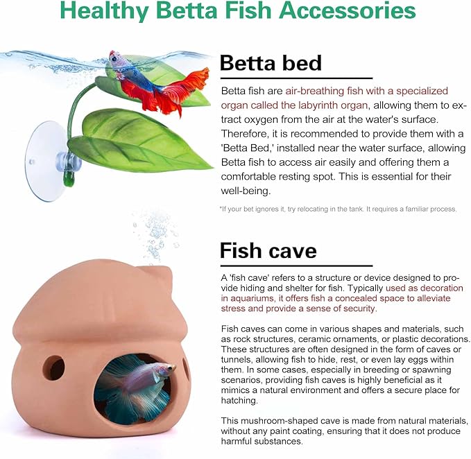 Betta Fish Tank Accessories, Pleco Caves - Image 2