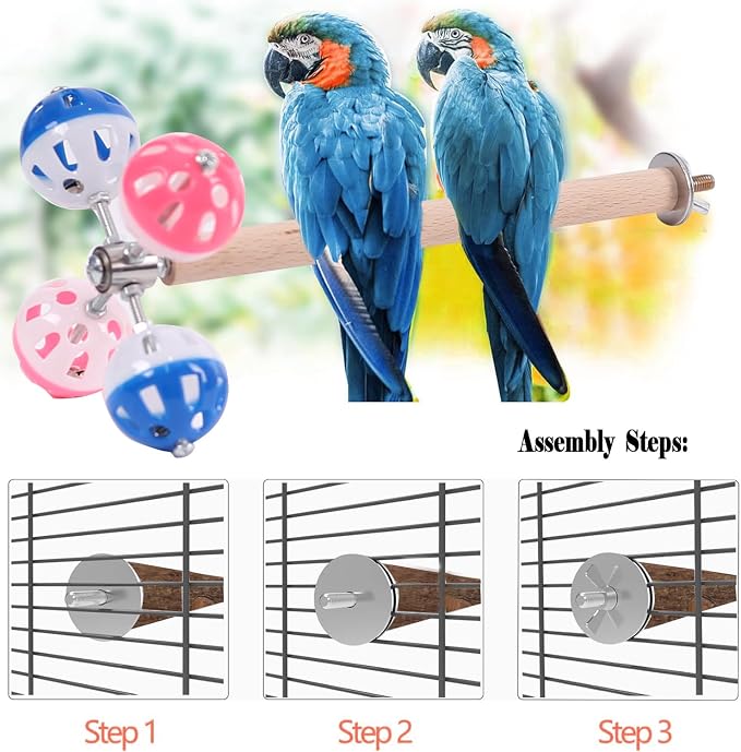 Pepper Wood Bird Perch Toy - Image 4