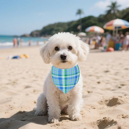 30 Pcs Plaid Dog Bandanas for Small Dogs Stitch Dog Bandana Bulk Reversible - Image 7